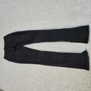 Good American Jeans Black Skinny Pockets Women’s Size 4 Slit Leg